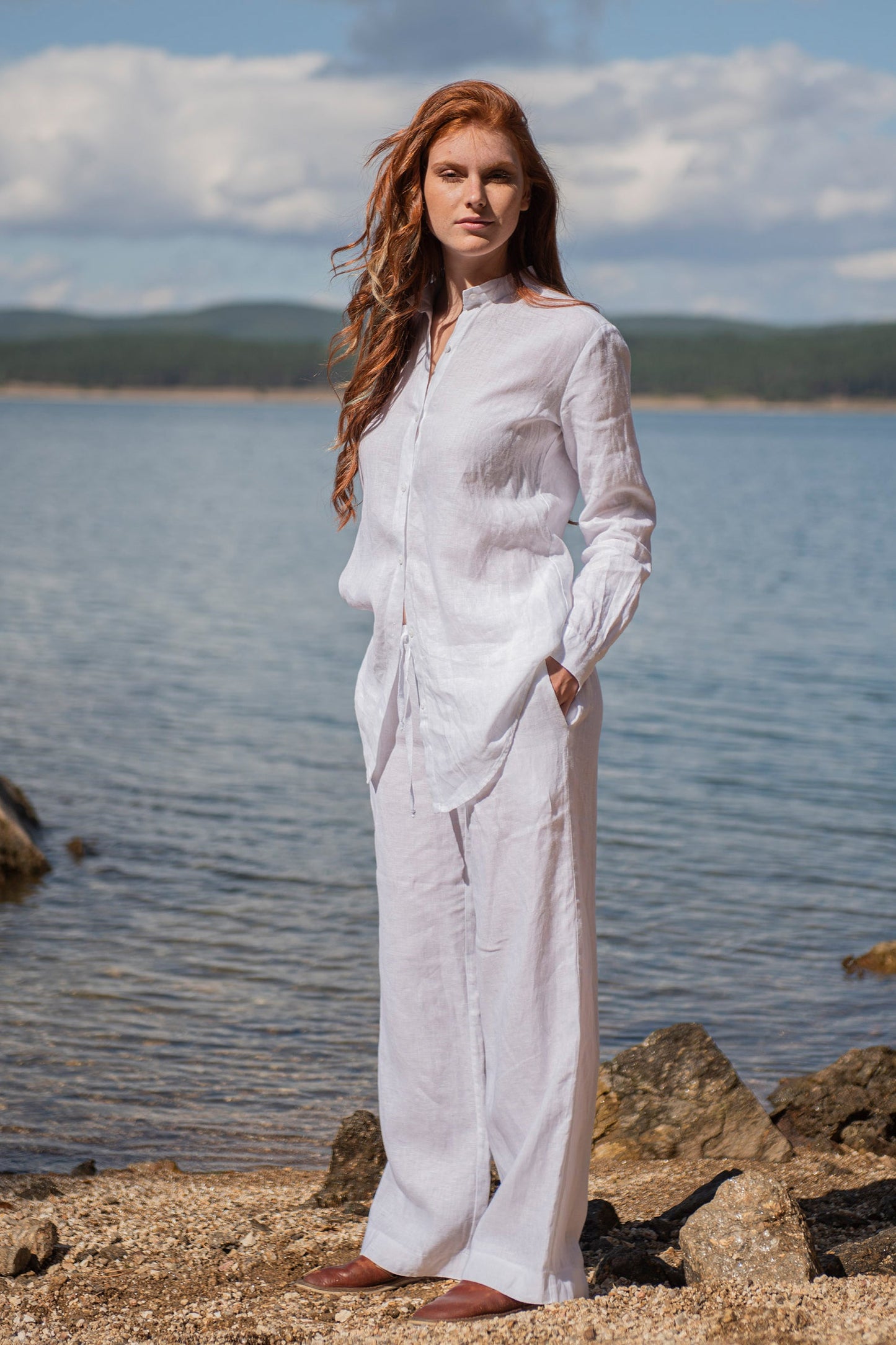 Classic Linen Pants, VisibleArtShop