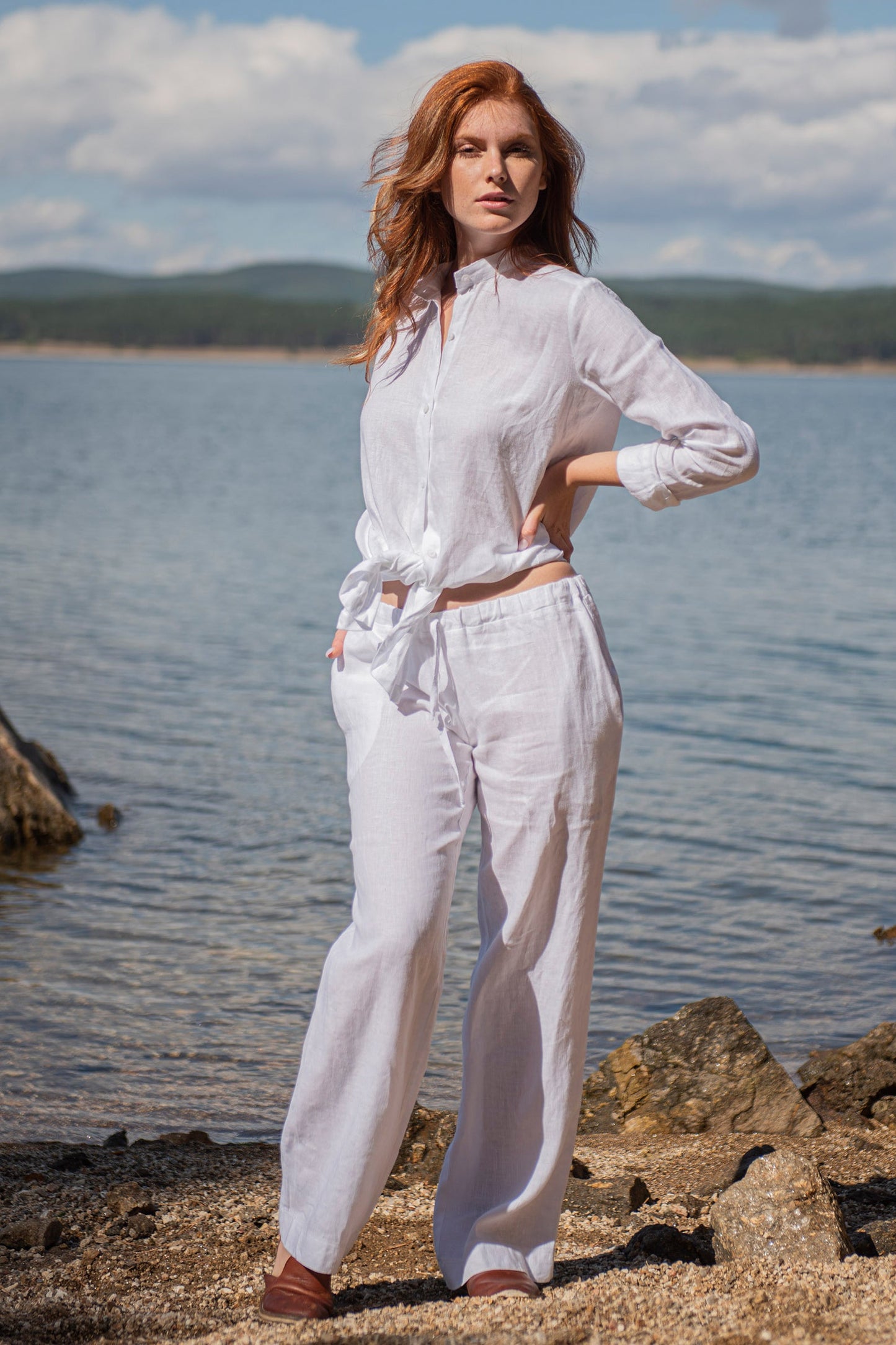 Classic Linen Pants, VisibleArtShop
