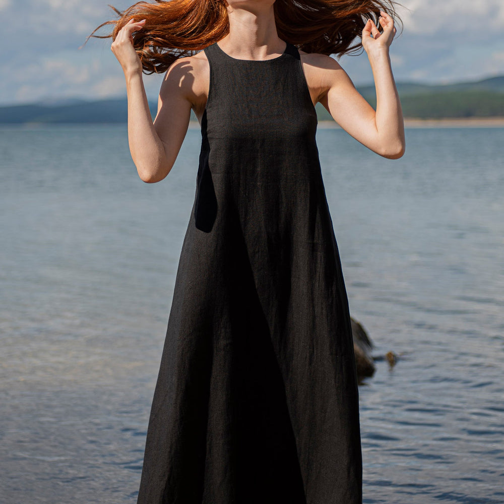 Maxi Linen Dresses VisibleArtShop Maxi Linen Dresses VisibleArtShop