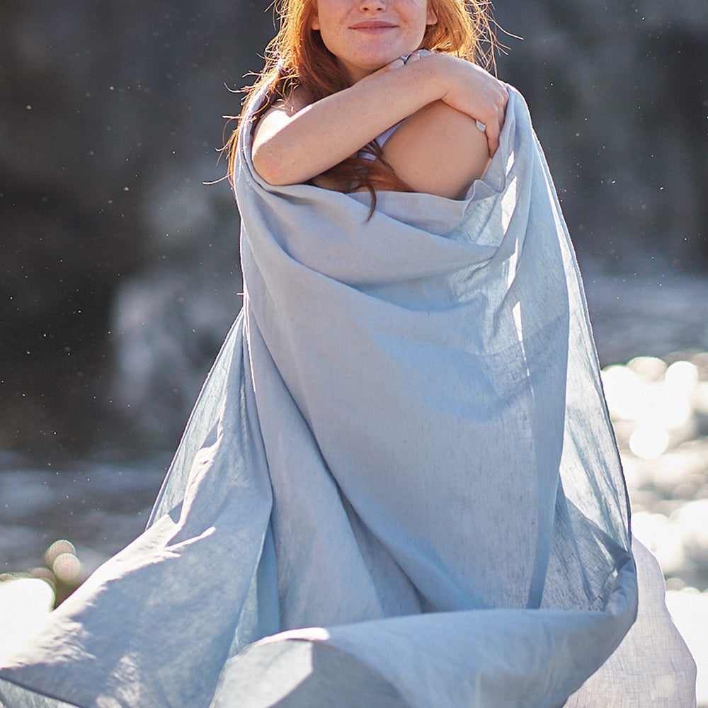 
                      
                        Large Pure Linen Scarf, VisibleArtShop
                      
                    