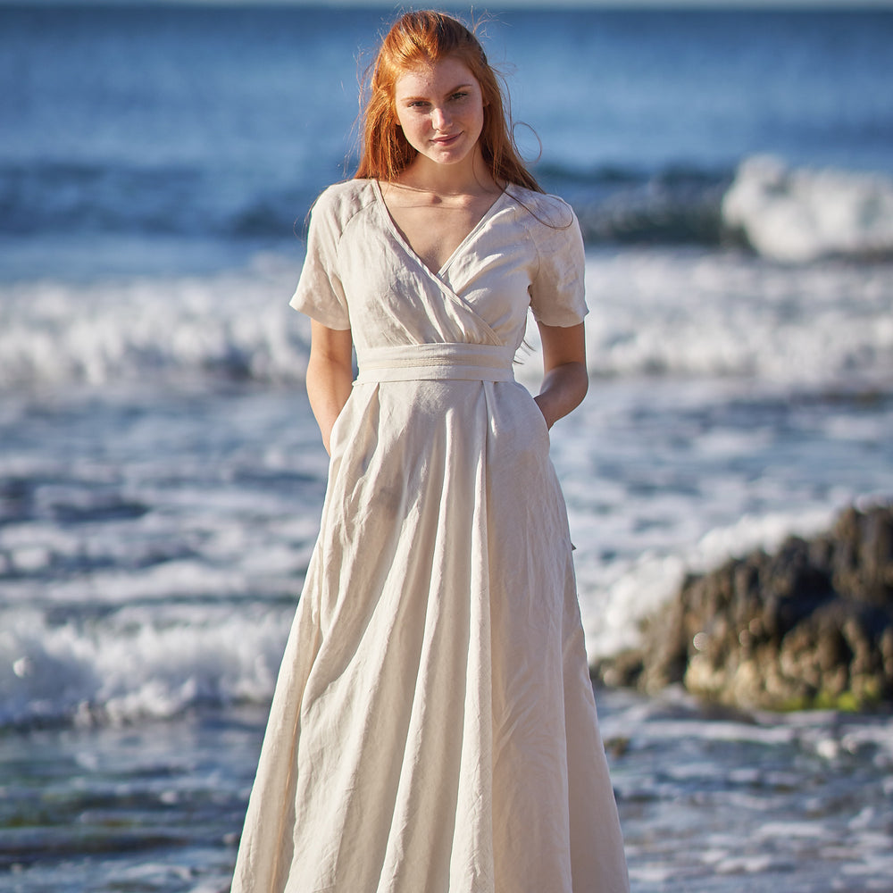 
                      
                        Linen Wrap Dress, VisibleArtShop
                      
                    