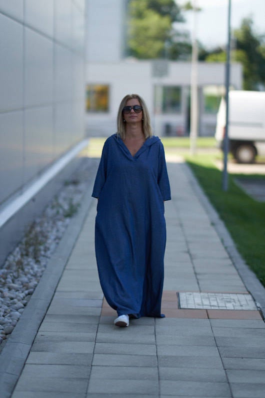 
                      
                        Hooded Tencel Maxi Dress, VisibleArtShop
                      
                    