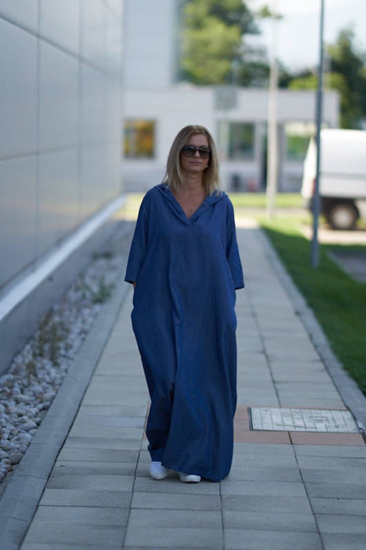 
                      
                        Hooded Tencel Maxi Dress, VisibleArtShop
                      
                    