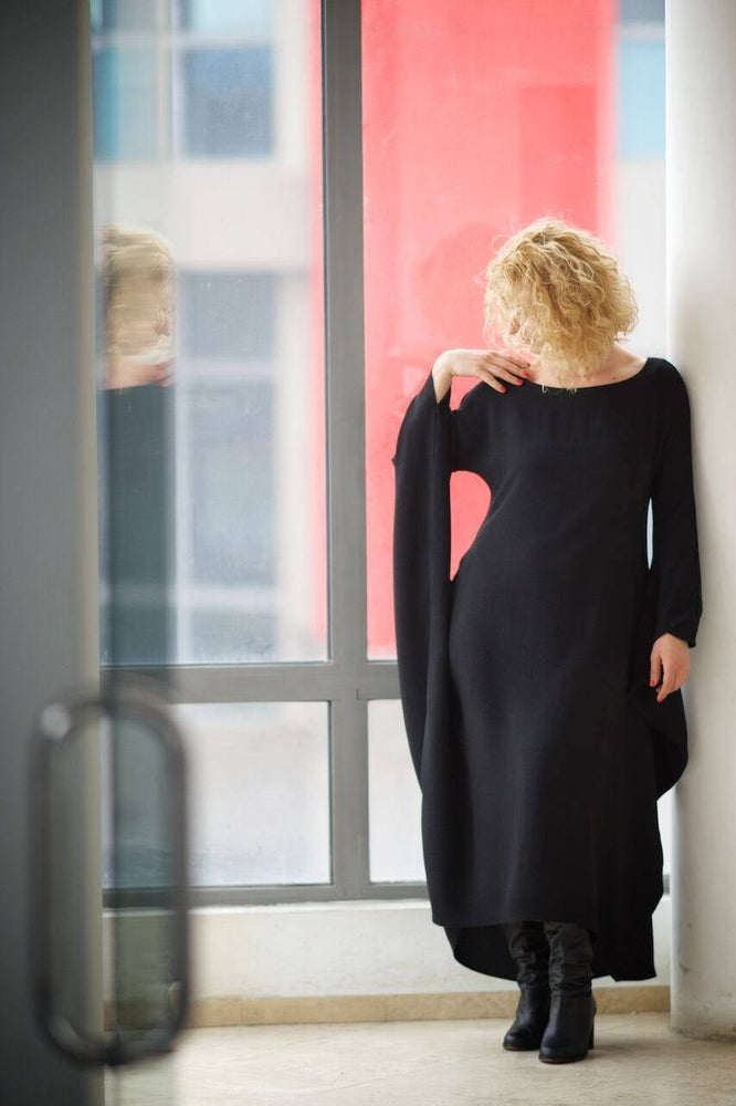 
                      
                        Maxi Dress with Flowy Sleeves, VisibleArtShop
                      
                    