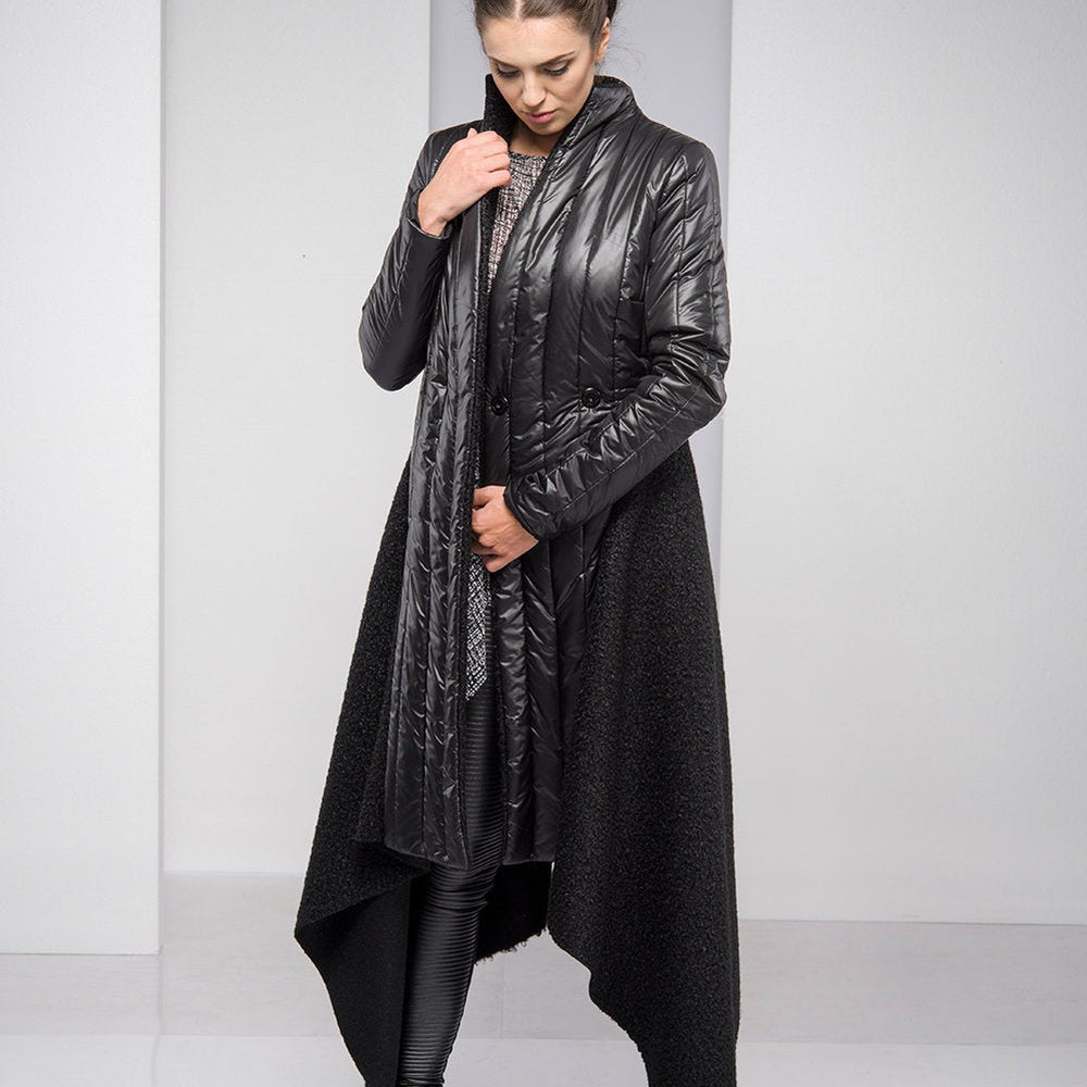 
                      
                        Hooded Asymmetric Padded Jacket, VisibleArtShop
                      
                    