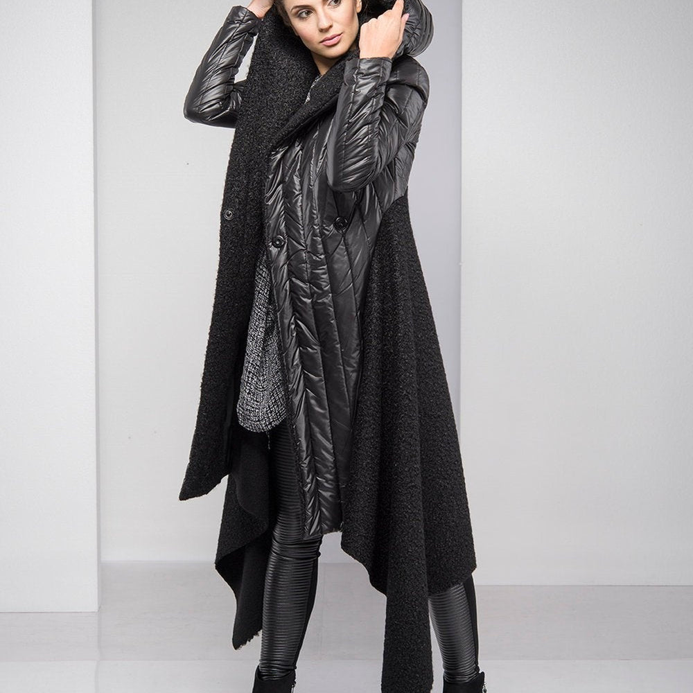
                      
                        Hooded Asymmetric Padded Jacket, VisibleArtShop
                      
                    
