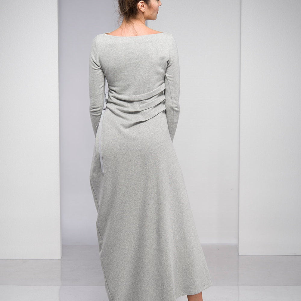 
                      
                        Black Maxi Dress with Waist Accent, VisibleArtShop
                      
                    