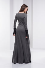 Minimalist Full Sleeve Maxi Dress - VisibleArtShop