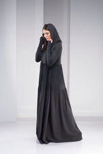 Tiered Maxi Dress with a Hood - VisibleArtShop