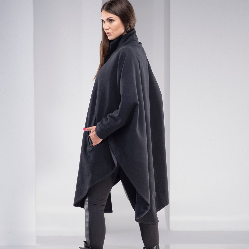 Wool & Cashmere Cape Coat - VisibleArtShop