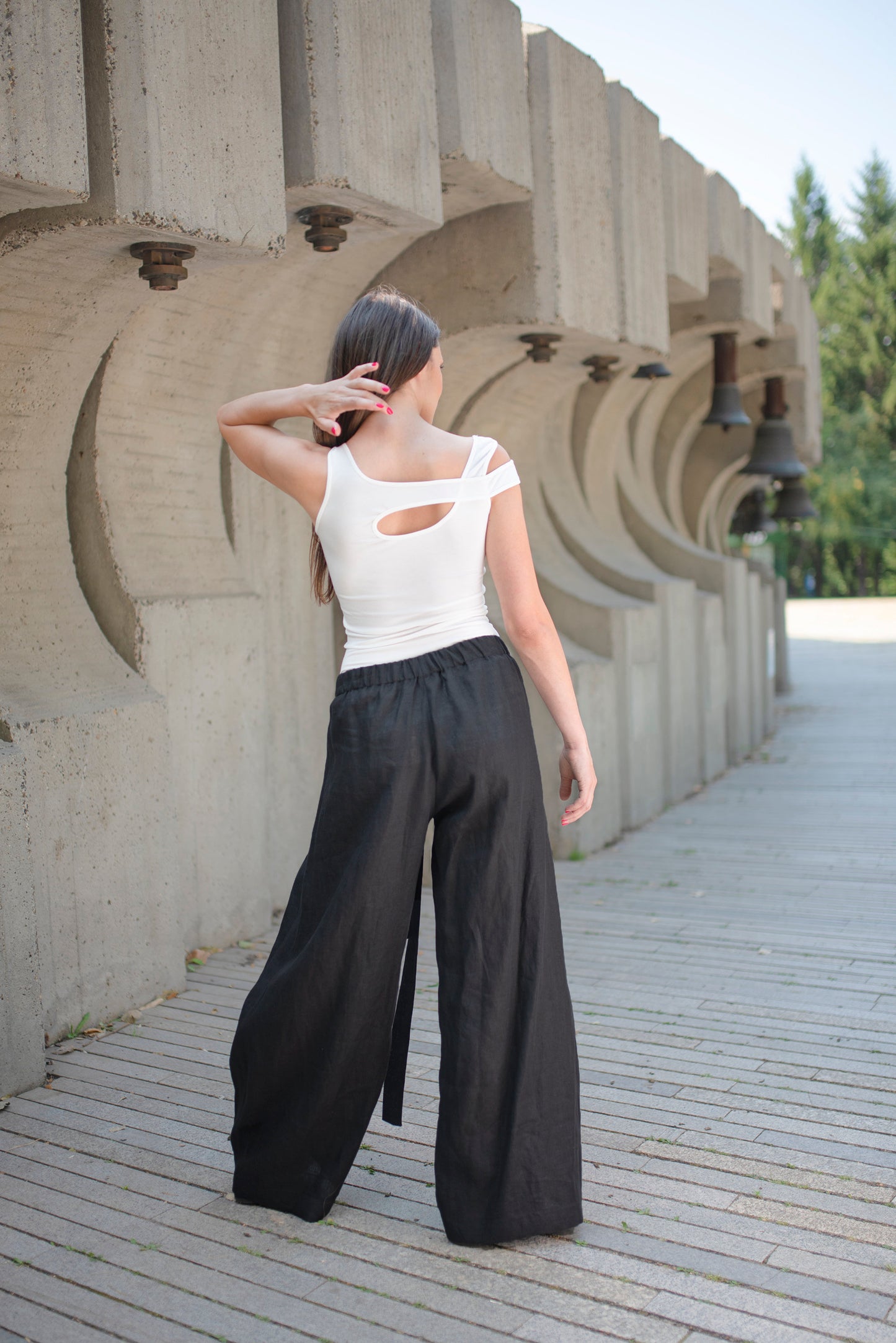 Linen Wrap Pants, VisibleArtShop