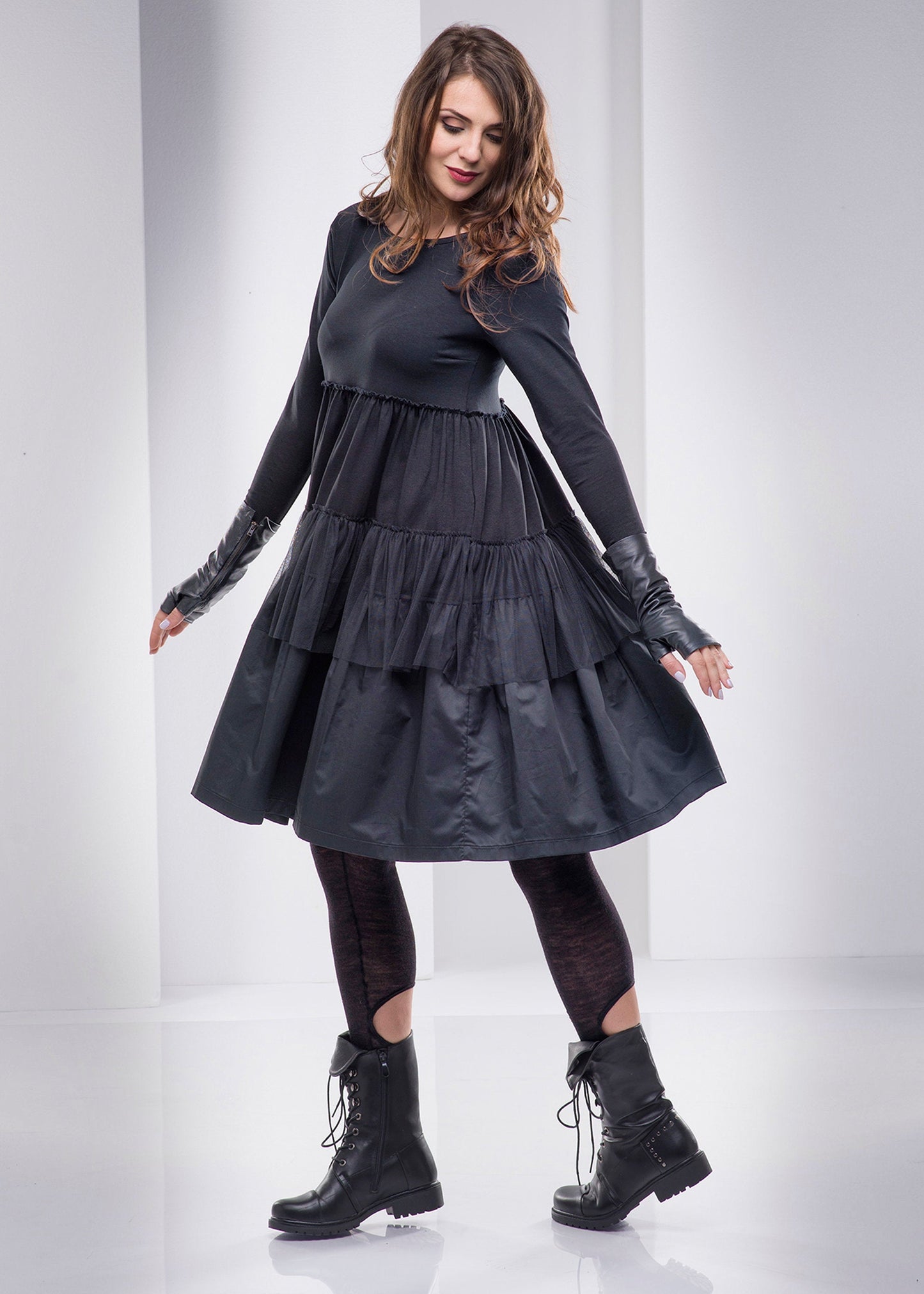 Tiered Tunic Dress - VisibleArtShop