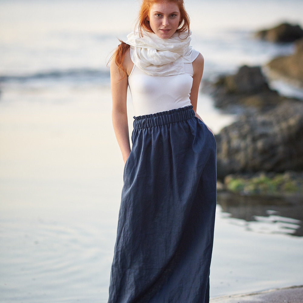 
                      
                        Linen Maxi Skirt - VisibleArtShop
                      
                    