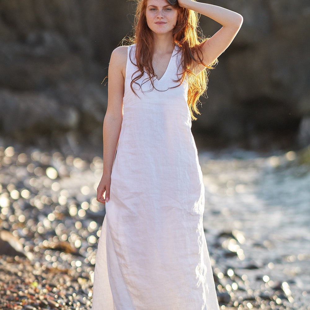 Cross-Back Linen Maxi Dress, Linen Dress, White Maxi Dress, Linen Clothing for Women, Plus Size Linen Dress, Beach Dress, 2XL / Light Blue Cross-Back Linen Maxi Dress, Linen Dress, White Maxi Dress, Linen Clothing for Women, Plus Size Linen Dress, Beach Dress, 2XL / Light Blue