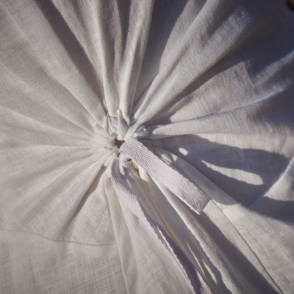 
                      
                        Long Linen Dress with Ruched Waist, VisibleArtShop
                      
                    