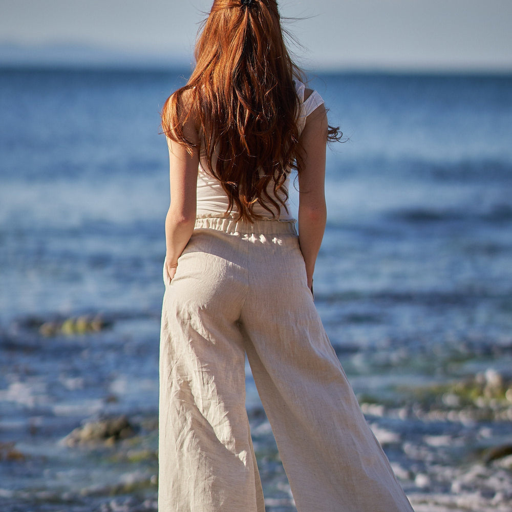 
                      
                        Linen Wide Leg Pants, VisibleArtShop
                      
                    