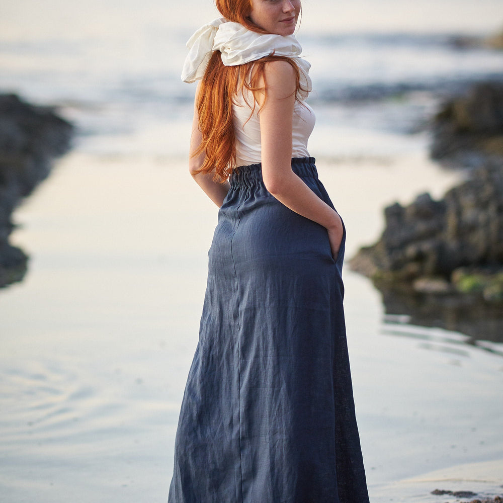 
                      
                        Linen Maxi Skirt - VisibleArtShop
                      
                    