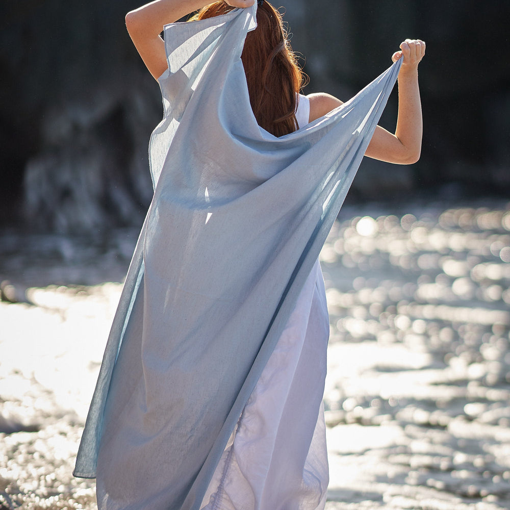 
                      
                        Large Pure Linen Scarf, VisibleArtShop
                      
                    