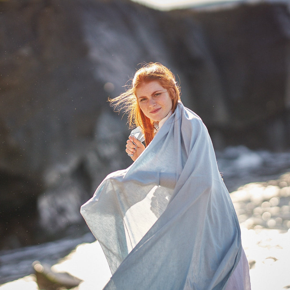 
                      
                        Large Pure Linen Scarf, VisibleArtShop
                      
                    