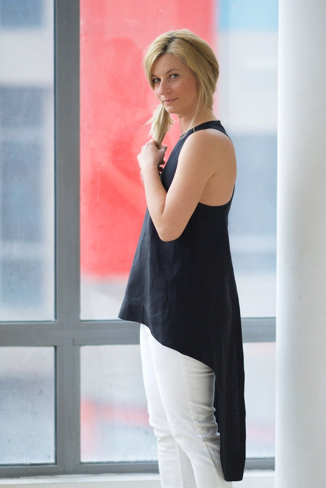 
                      
                        Split Back Linen Tunic Top, VisibleArtShop
                      
                    
